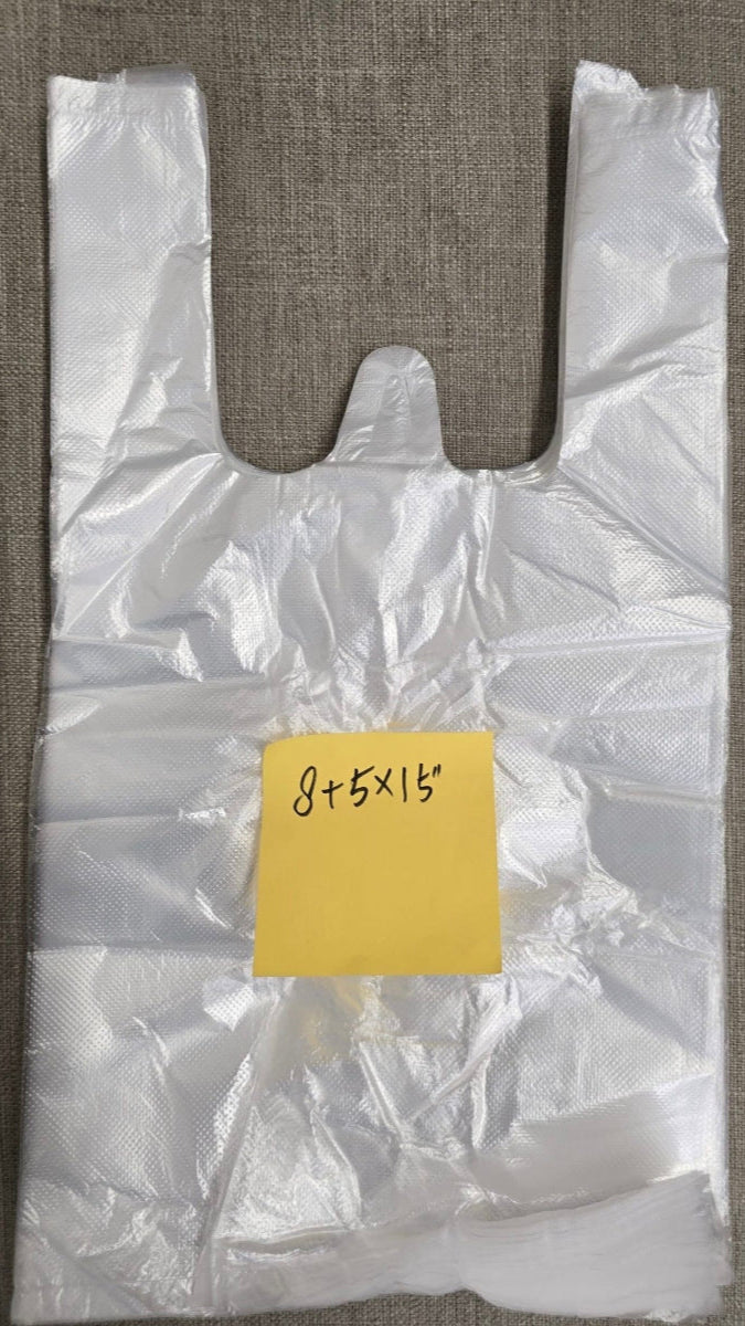 原條透明8吋背心袋（8+5x16"）